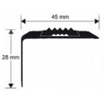 Pro end 45-28 trapneus met antislip inlage 270 cm Pro end 45-28 trapneus met antislip inlage 270 cm