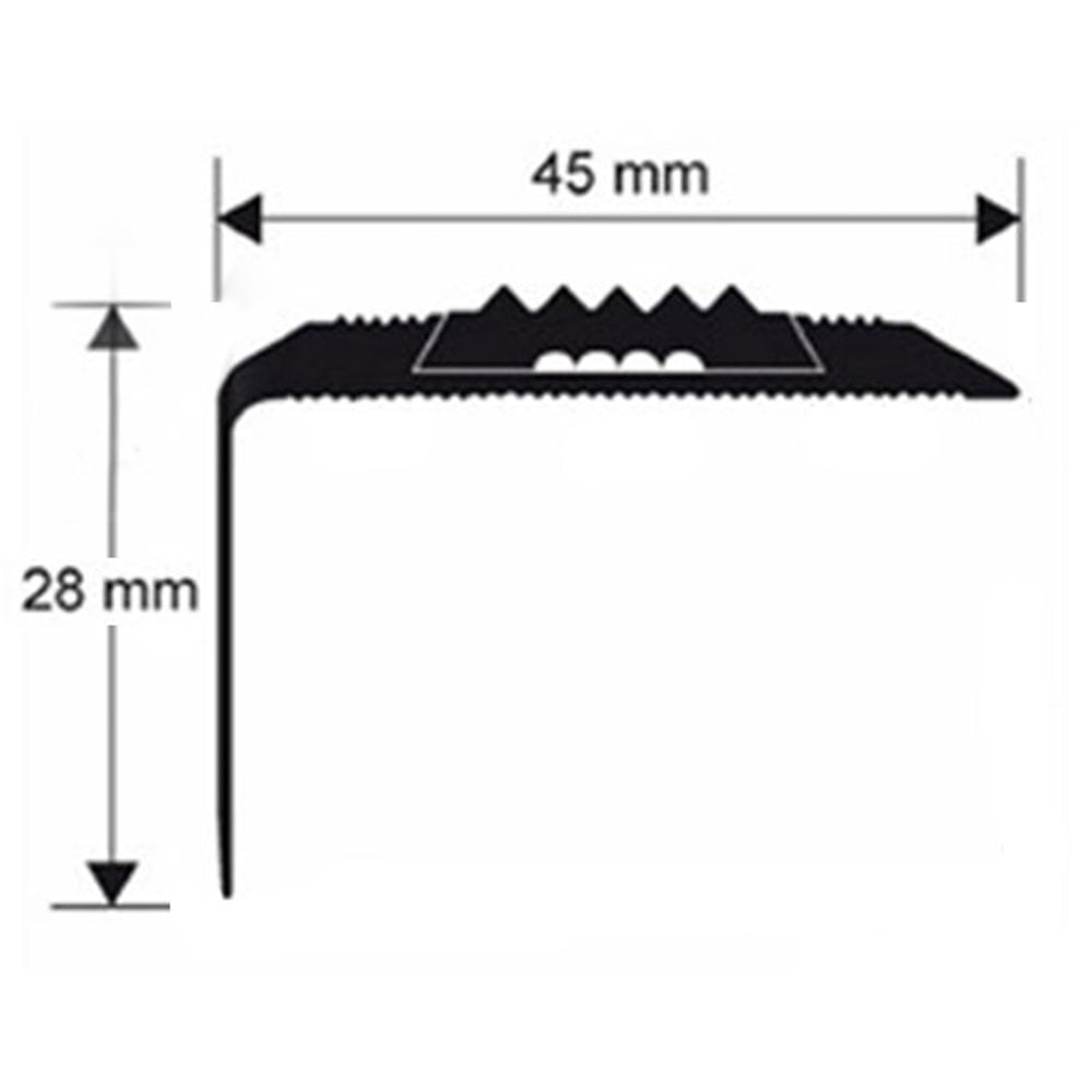 Pro end 45-28 trapneus met antislip inlage 270 cm Pro end 45-28 trapneus met antislip inlage 270 cm