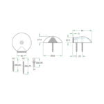 Deurstopper RVS vloer Oxloc