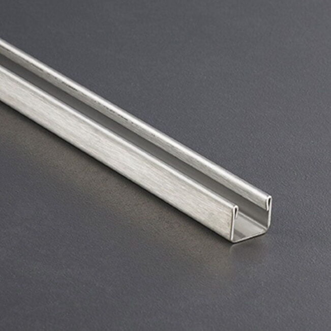Prochannel glasdragerprofiel U-profiel 10 mm RVS 148 cm