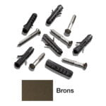 Proscrew schroeven en pluggen staalkleurig 15 stuks