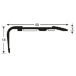 Trapneus mini schuin aflopend 40 x 18 mm 300 cm zelfklevend