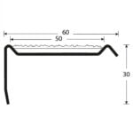 Trapneus Resinox exterieur RVS zwart giethars 300 cm