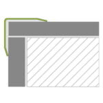 Protect RVS geborsteld 3x gezet 25 x 25 mm 250 cm