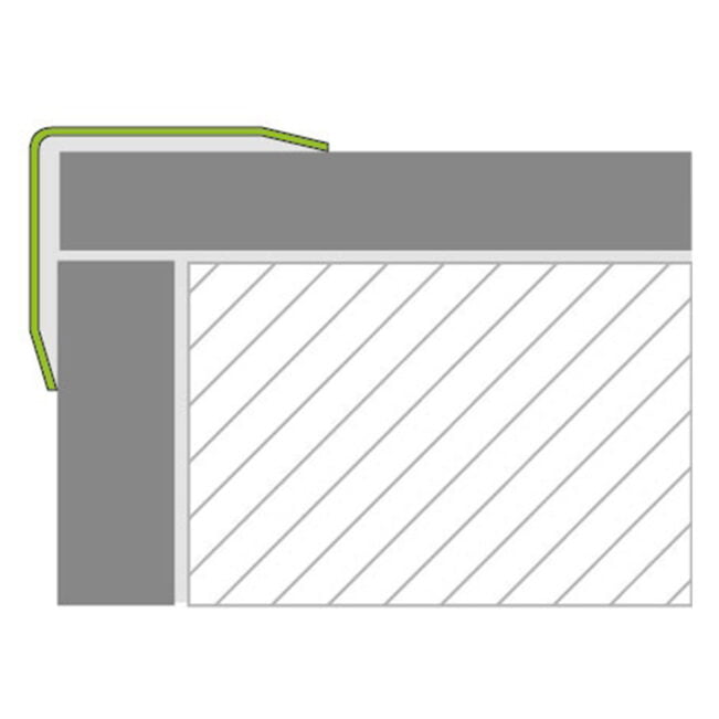 Protect RVS geborsteld 3x gezet 25 x 25 mm 250 cm