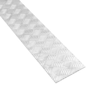 Traanplaat plint | Aluminium | 100 x 2500 x 4 mm