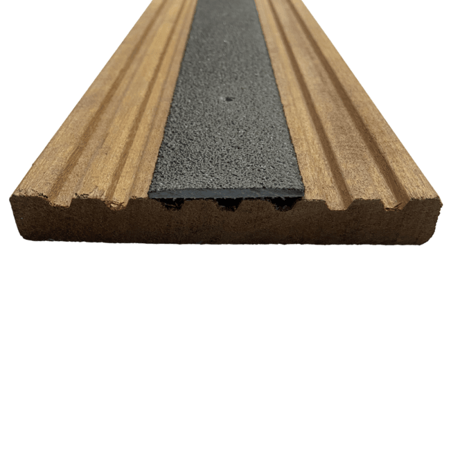 Vlonderstrip R13 Tough Grip 9 x 60 cm donkerbruin